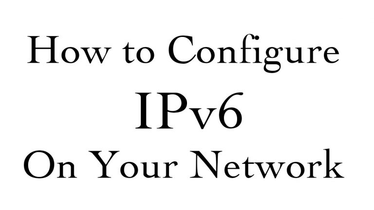 configure ipv6
