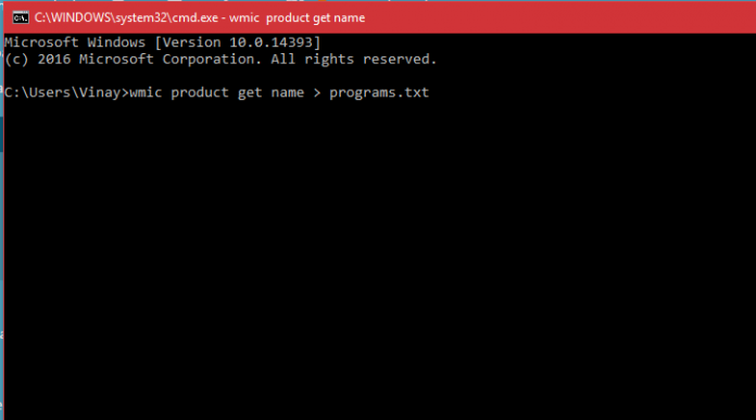 List All Installed Programs or Uninstall Programs On Your PC Using CMD ...