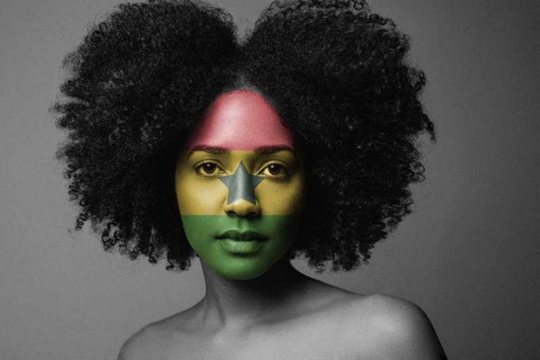 blend Ghanaian flag